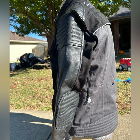 Harley Davidson Riders Jacket w/Armour pockets sz Large - Picture 6 of 11
